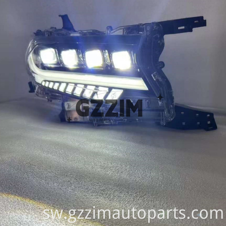 Sehemu za Auto ABS Plastiki LED Front Light Sehemu za kichwa kwa Prado 2018-2022